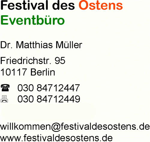 Eventb�ro des Festival des Ostens